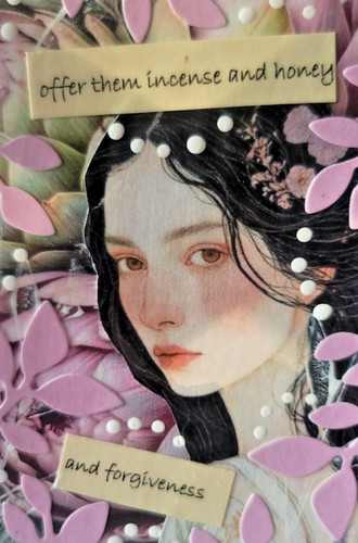 Aceo whimsical collage - aceo,