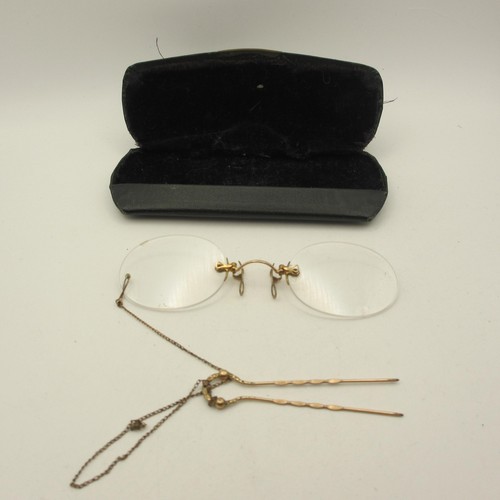 Vintage pince nez - nez, eyeglasses