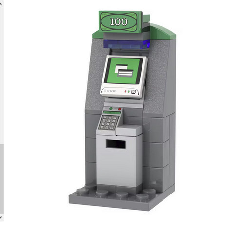 Lego atm machine - w/, dollar