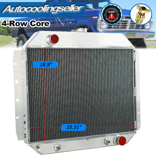 Row aluminum radiator - 4-row,