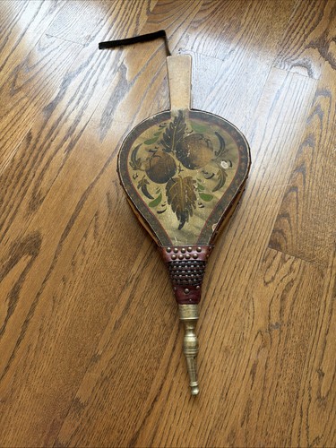 Antique hand painted wood - painted, &