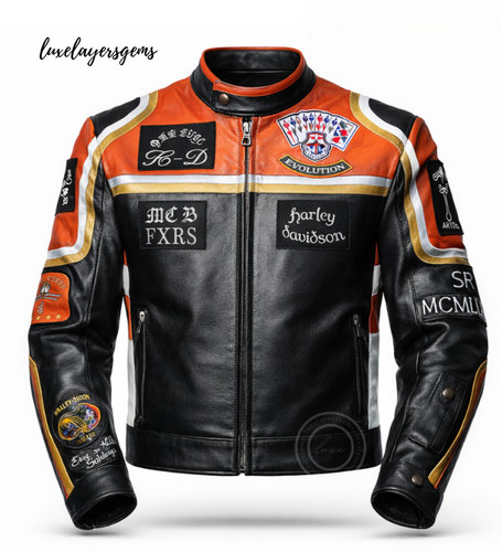 Harley fxrs leather motorcycle - harley,