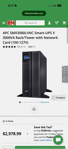 Apc smart ups - smart-ups, smx3000lvnc