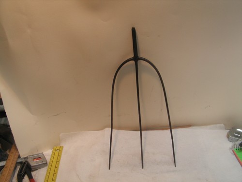 Vintage three tine pitch fork - vintage,