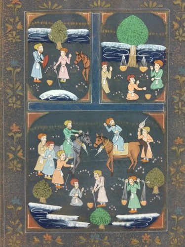 Vintage indo persian miniature - vintage,