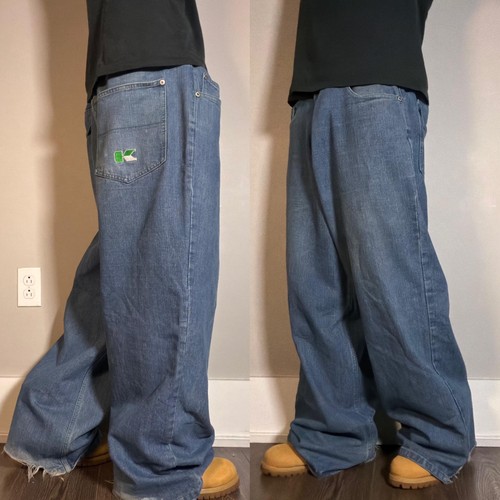 Y2k baggy kikwear rave jeans - kikwear,
