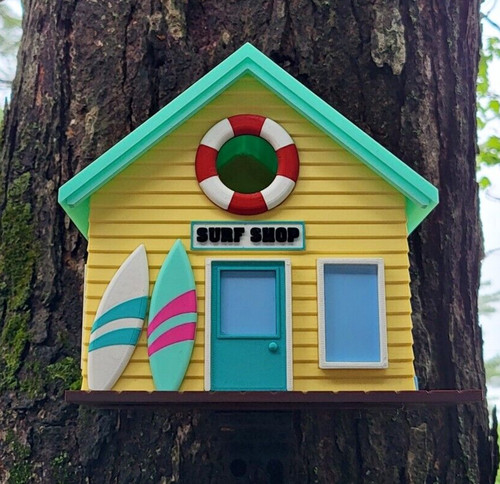Surf shop beach bird house - surf,