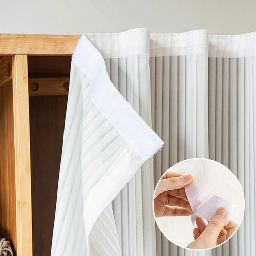 Adhesive sheer curtain striped - adhesive,