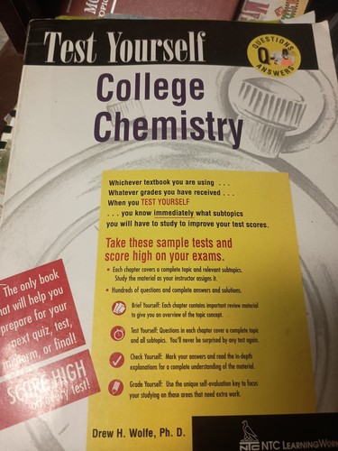 College chemistry test - college, (test