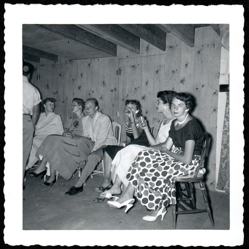 Hip 1950s folks knotty - at, pine