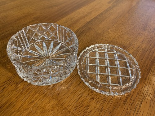 Vtg heavy cut crystal glass - vtg,