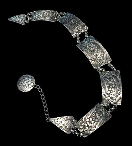 Vintage floral link goddess - vintage,