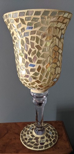 Beautiful mosaic stem glass - mosaic,