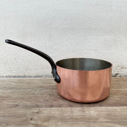 French copper saucepan tin - french,