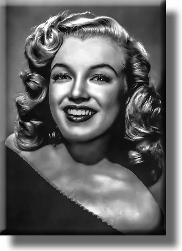 Marilyn monroe black and white - black,