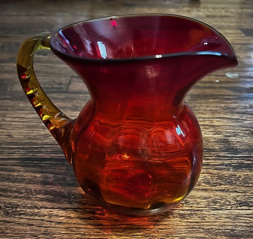 Hand blown water pitcher - water,