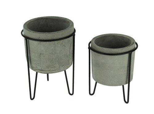 Modern cement planters - planters, in