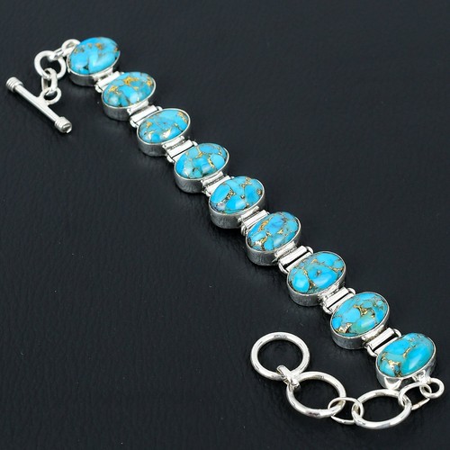 Blue copper turquoise gemstone - blue,