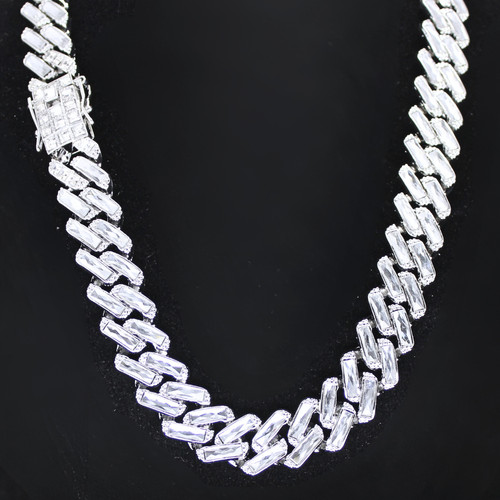 Mens 16mm iced - mens, baguette