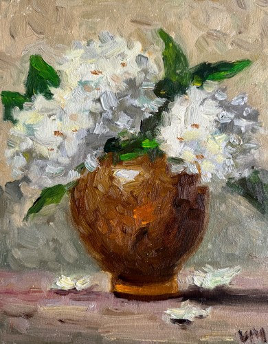 Hydrangea original oil - hydrangea,
