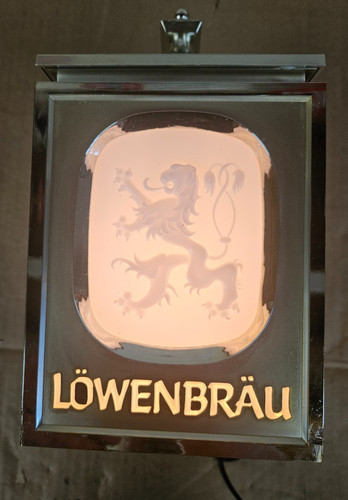 Vintage lowenbrau beer sconce - lowenbrau,