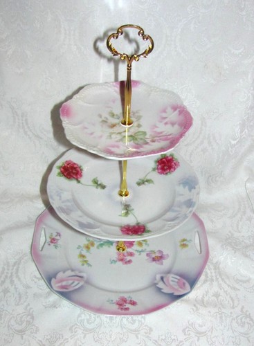 Custom three tier tea - three, party