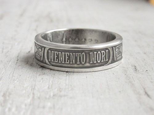 Memento mori coin ring - memento,