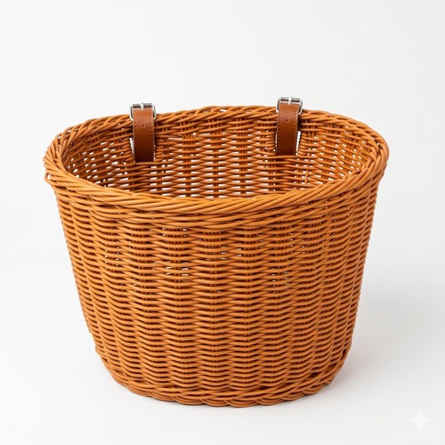 Wicker bike basket - front, cargo