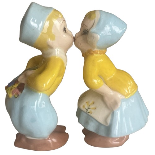 Ceramic dutch boy girl - &,