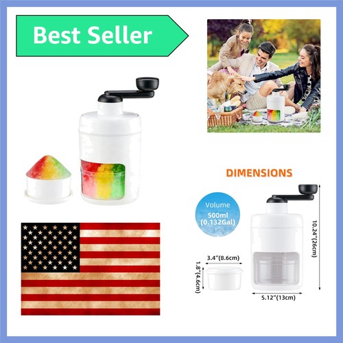 Manual snow cone machine maker - manual,
