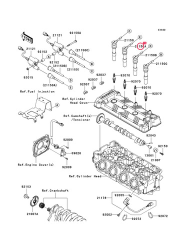 Kawasaki 21150 3732 - kawasaki, cord