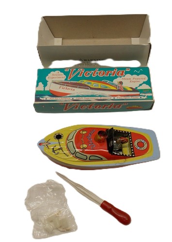 Steam powered engine toy - powered,