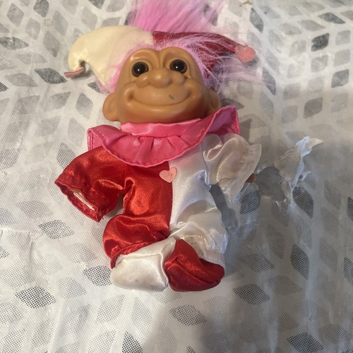 Vintage troll doll russ jester - troll,