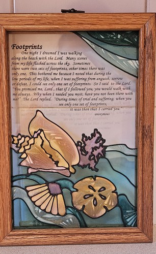 Footprints the sand poem - the,