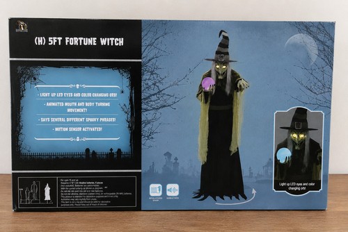 New 5ft fortune witch animated - fortune,