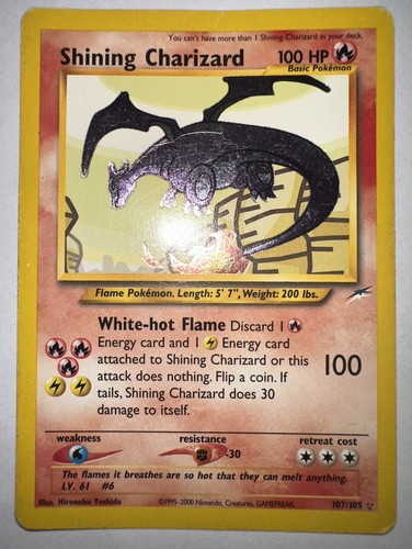 Pokemon shining charizard neo - shining,