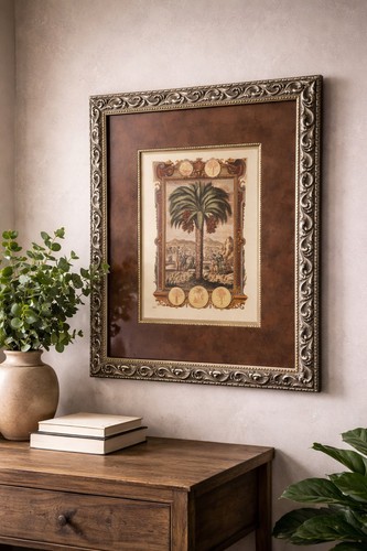 Framed vintage wall - framed, palm
