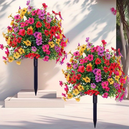 Artificial violet flowers - artificial,