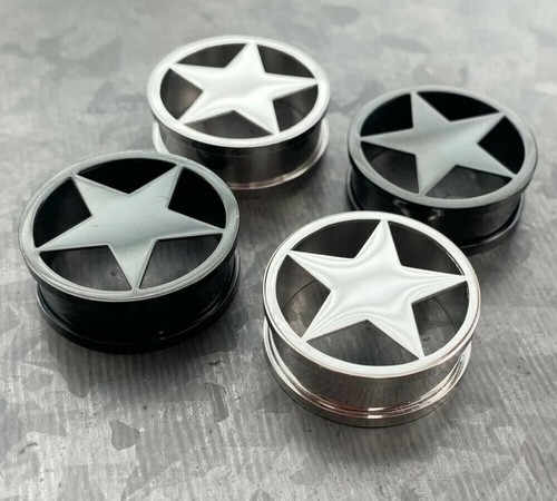 Pair surgical steel star - pair,