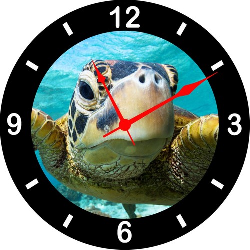 Sea turtle wall clock - turtle, clock,