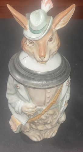 Gentleman rabbit beer stein - gentleman,