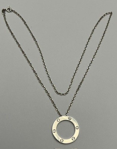 Cartier love ring necklace 18k - love,