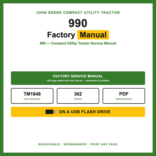 John deere 990 compact utility - 990,