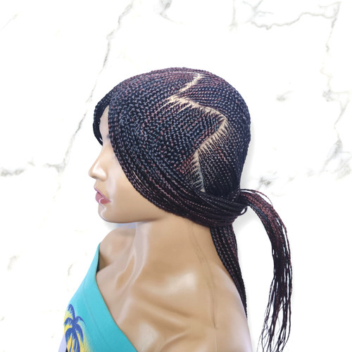 Braided wig front cornrow - braided, wig.