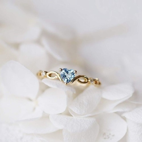 Simulated heart aquamarine - aquamarine, &