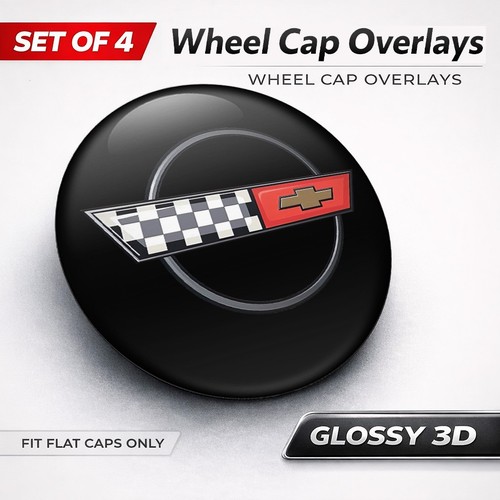Corvette wheel cap overlays - c4,
