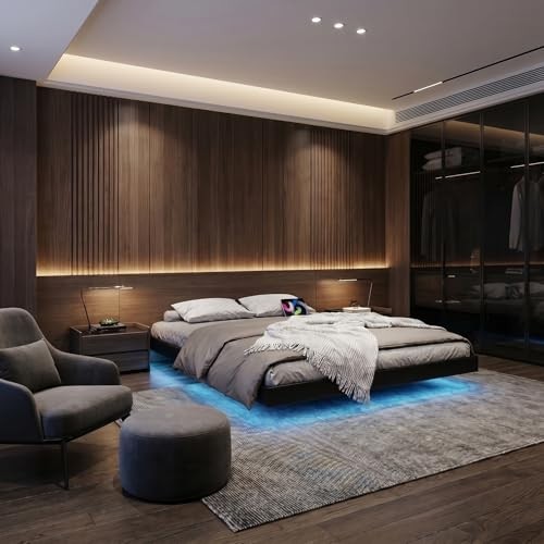 California king floating bed - california,