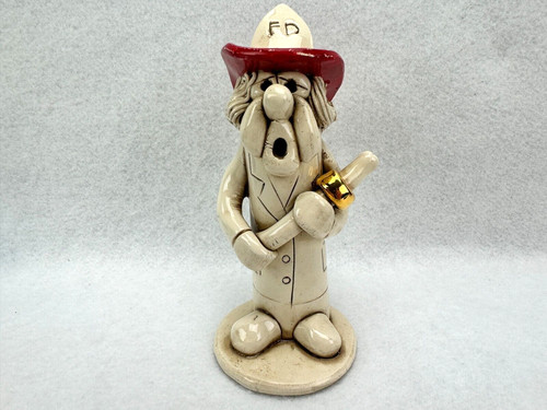Vintage fireman figurine - vintage,