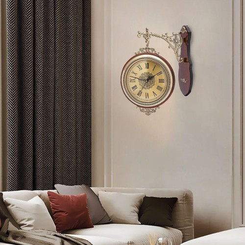 Double sided wall clock - sided,