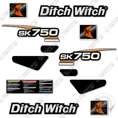 Fits ditch witch sk750 decal - fits,